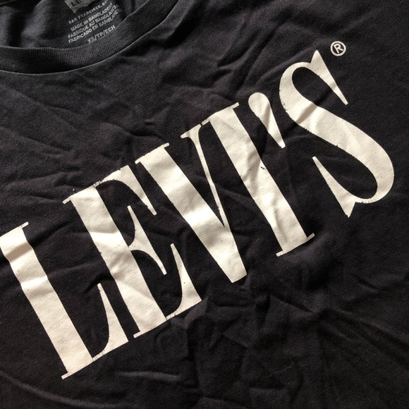 Levi’s Logo T Shirt in Black & White Size XS - Picture 3 of 11